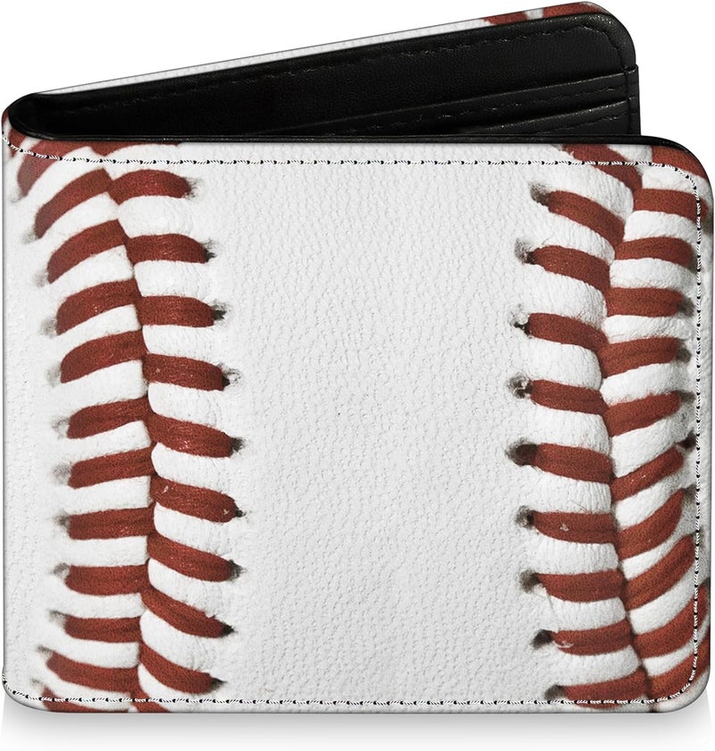 Bebomne Teen Boys Wallet for Kids - Baseball Kids Wallet for Boys Leather Credit Id Card Cash Holder Rfid Blocking Zipper Cool Funny with Coin Pocket Id Window Bifold Sports Design for Teen Birthday Gifts - Image 1